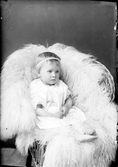 Ateljéporträtt - barn till fru Mina Gauffin från Lugnet, Hökhuvud socken, Uppland 1922