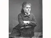 Undomsporträtt av Agnes Bergqvist, gift med Mathildas bror Carl Ranch.