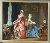 Oljemålning av Pehr Hilleström, signerad 1775. 