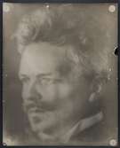 August Strindberg, författare (1849-1912), självporträtt. 1906-07.