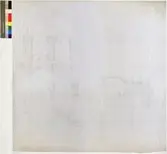 Ritning på väv över Nordiska museets huvudbyggnad. Underlag till No 107. Vestibulen. Tvärsektioner genom trapphuset. Sektion. Vestibulen, stora trappan. 70x99 cm. Blyerts. Linjalritning. Osignerad.





