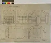 No 112. Nordiska Museet. Kansliflygeln. Inredning af Packrummet.