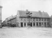 Billbergska huset vid Stora torget, Uppsala 1901 - 1902