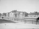 Östra Ågatan norrut från Islandsbron, Uppsala 1901 - 1902