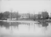 Kvarteret Rudan från östra sidan av Fyrisån, Uppsala 1901 - 1902