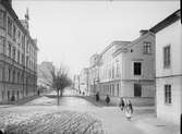 Skolgatan från Skolbron, Luthagen, Uppsala 1901 - 1902