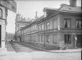 Klostergatan från Dragarbrunnsgatan, Dragarbrunn, Uppsala 1901 - 1902