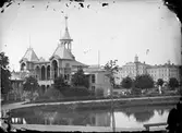 Restaurang Flustret vid Svandammen, Uppsala, sannolikt 1870-tal