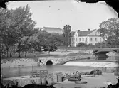 Hamnen, Islandsbron och Anatomiska institutionen, Uppsala 1860-tal
