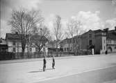 Stadsmiljö, kvarteret Vidar, Storgatan, Uppsala april 1947