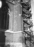 Uppsala domkyrka under restaurering 1938