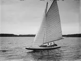 Segelbåt, sannolikt på Ekoln, Uppland