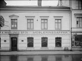 Möbelaffären P A Wahlunds Eftr, Kungsgatan 51, kvarteret Sala, Uppsala 1935