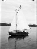 Segelbåt, sannolikt i Mälaren 1929