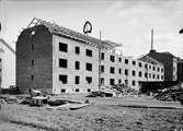 Bygge av flerfamiljshus i kvarteret Brage, Salagatan 5-7, Kvarngärdet, Uppsala 1931