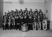 Musikgudstjänst och instrumentinvigning på Frälsningsarmén, Uppsala 1935