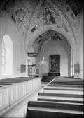 Interiör i Vänge kyrka, Uppland 1935