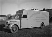 Flyttbil på Vaksala torg, Uppsala 1938