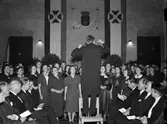 Sångkör har konsert, Uppsala 1939
