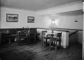 Restaurang Domtrappkällaren, S:t Eriks gränd, Uppsala. Interiör september 1939
