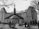 Brand i Bälinge kyrka, Uppland 1941