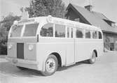 Buss tillhörande Upsala Spårvägs AB vid Norra station, Librobäck, Uppsala 1938