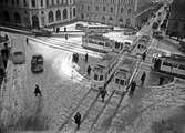 Spårvagnar på Stora Torget, Uppsala