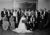 Grupporträtt - bröllop, Uppsala 1942