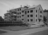 Flerfamiljshus under byggnation, Uppsala 1942