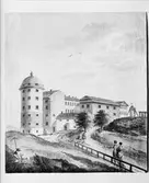 Akvarell - Uppsala slott, Uppsala