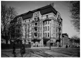 Rappska huset, kvarteret Hervor, Sysslomansgatan - Skolgatan, Uppsala 1932
