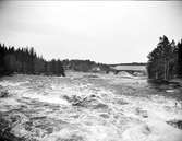 Dalälven och Carl XIII:s bro vid Älvkarleby, Älvkarleby socken, Uppland i maj 1915