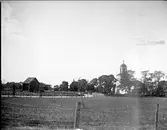 Börstils kyrka med omgivande miljö, Börstils socken, Uppland juli 1917