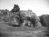 Berghäll eventuellt vid Ännesta, Dalby socken, Uppland september 1929