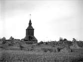Klockstapeln vid Gryta kyrka, Gryta socken, Uppland 1927