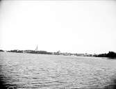 Vättern och inloppet till Vadstena, Östergötland 1938