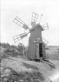 Väderkvarn - nu på friluftsmuseet Disagården - på ursprunglig plats i Ramsta socken, Uppland 