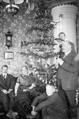 Familj samlad vid julgranen, Långsele, Ångermanland