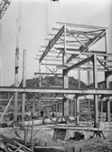 Maskinverkstad under byggnation.