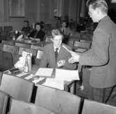 Studentskrivning i Uddevalla 1955