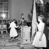 Skolavslutning i Uddevalla kyrka den 10 juni 1959