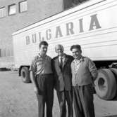 Leverans av vindruvor till Uddevalla från Bulgarien den 18 september 1959