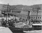 Hjulångaren  UDDEWALLA vid norra kajen