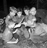 Scoutläger i Månsarp den 29 maj 1957.