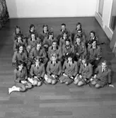 Grupporträtt av ABF-orkestern i Huskvarna den 16 januari 1972.