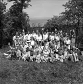 Husqvarna IF:s damklubb har arrangerat gökotta i närheten av den nuvarande Öxnegården år 1958.