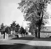 En del av nuvarande Centrumvägen i Tenhult innan den breddades och asfalterades.