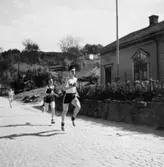 Stafett Mölndal runt MSK. Göteborgsvägen år 1935.