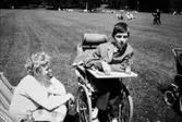 Fred från Stretereds skolhem på utflykt till Slottsskogen i Göteborg, 1964.