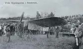 Vykort från flygbaronen Carl Cederströms uppvisningar i Sundsvall 6-8 augusti 1911. Vykort.